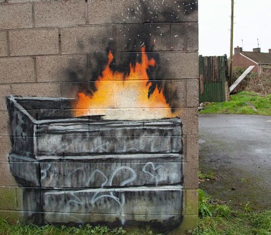 «Борец с мусором» занимается ежедневными поджогами мусорного бака